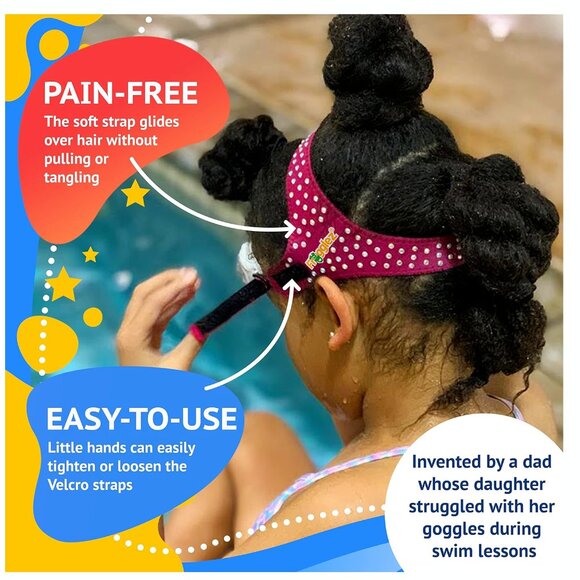 Frogglez Anti-Fog Swimming Swim 1Goggles for Kids Under 10 (Ages 3-10) Green - Picture 2 of 2